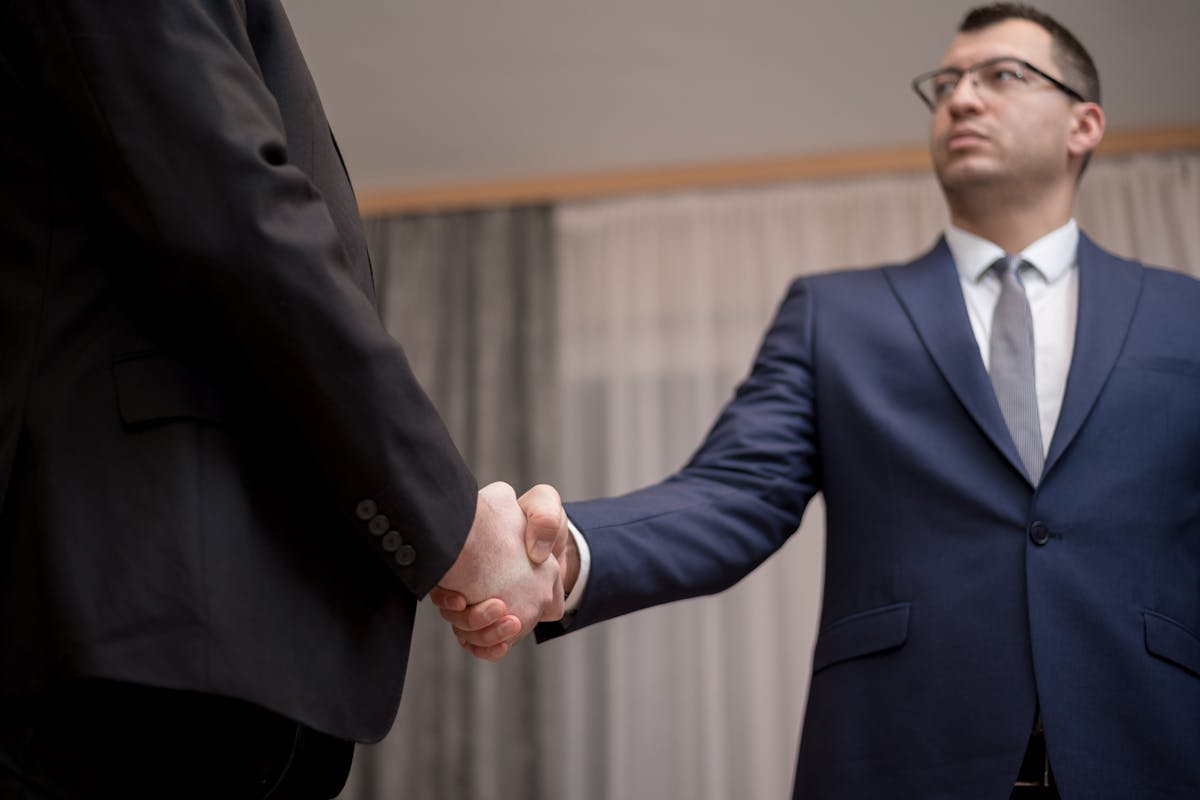 Business People Doing Handshake